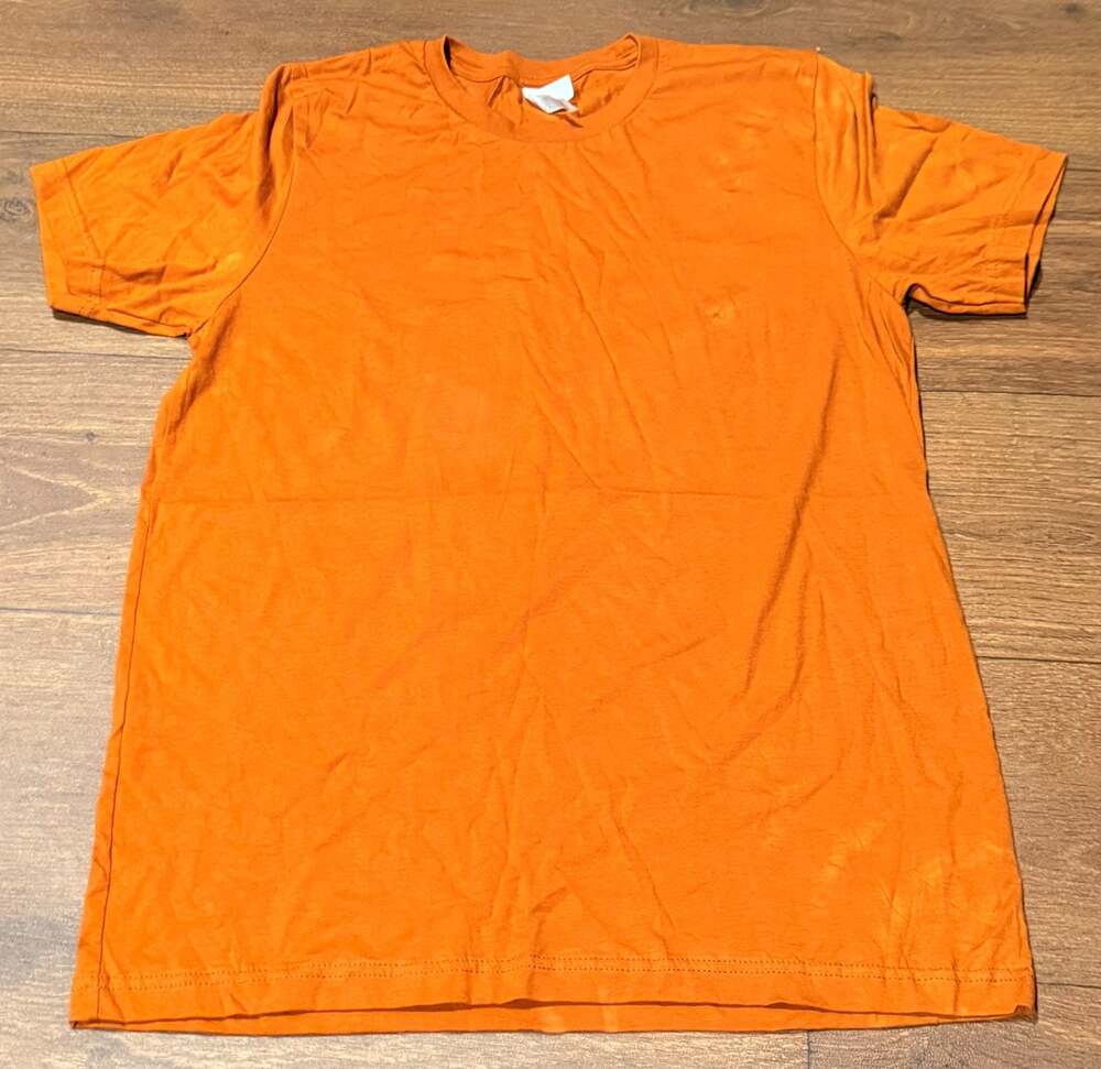 Bella Canvas Orange Short Sleeve Crewneck T-Shirt Size L